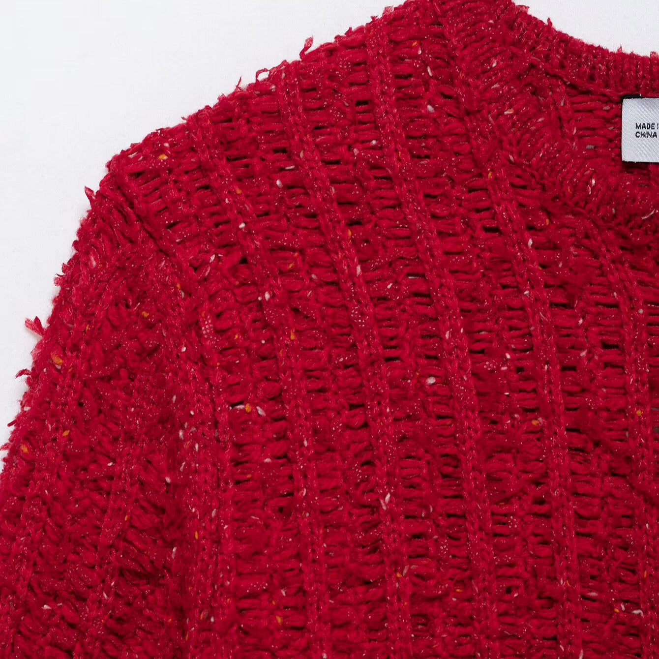 Dam Tröja Långärmad Patchwork Mjuk Bomull 3