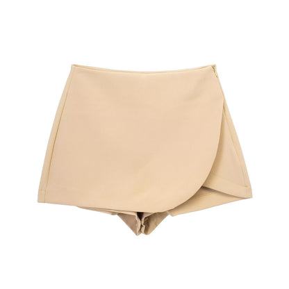 Dam Slim-fit Höga Midjabyxor i Streetwear Stil Elastiskt Material-6