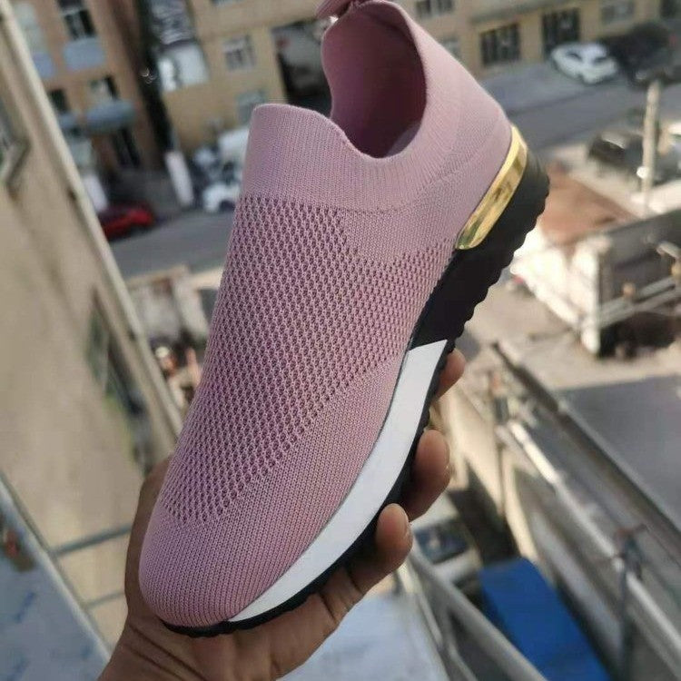 Dam Sneakers Ortopedisk Design Andningsbara Material-3