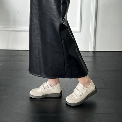 Kvinnors Sneakers med Kardborrstängning Dämpande Mocka 6