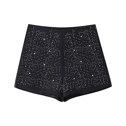 Dam Glittrande Shorts Paljetter Lätt Material 7