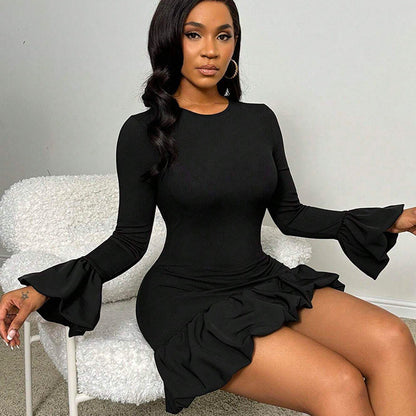 A-Line Kjol för Kvinna i Polyester – Hög Midja, Enfärgad Design, Perfekt för Vardag och Fest 5