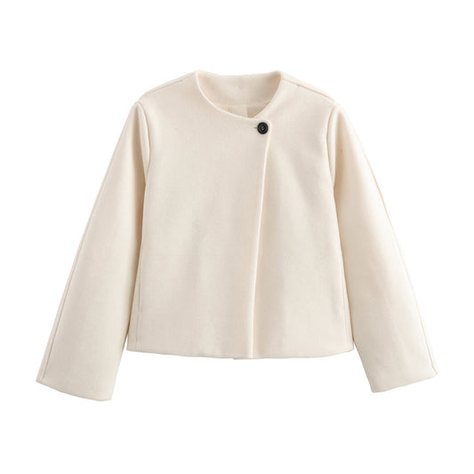 Fleecejacka Dam Asymmetrisk Snitt Mjuk Fleece 1