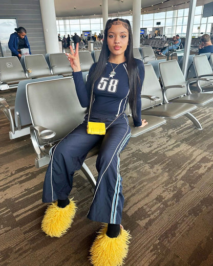 Dam T-shirt Streetwear Crop Top Elastisk Spandex-6