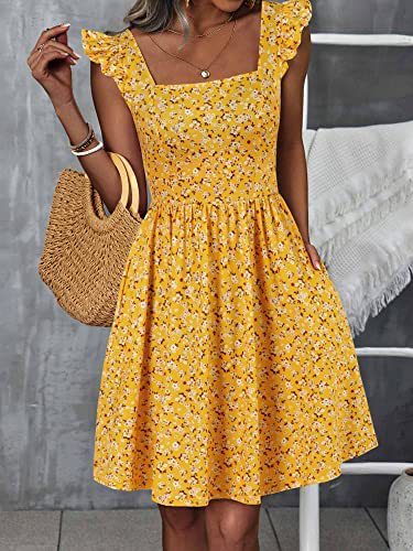 Variant image for Dam A-linje Klänning Blommig Lätt Tyg-6