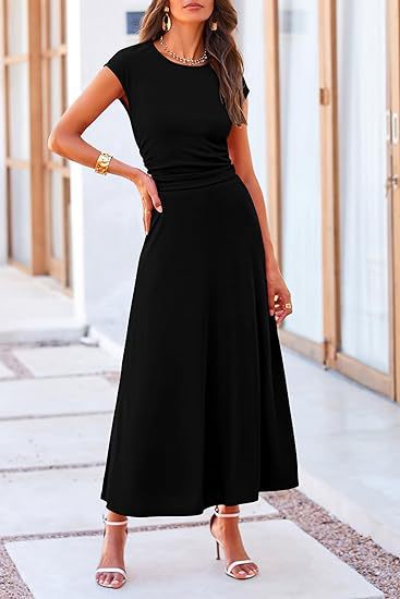 Variant image for Kvinnors Midi Rock Set Crop Top Trekvartsärmar Högkvalitativt Tyg-1