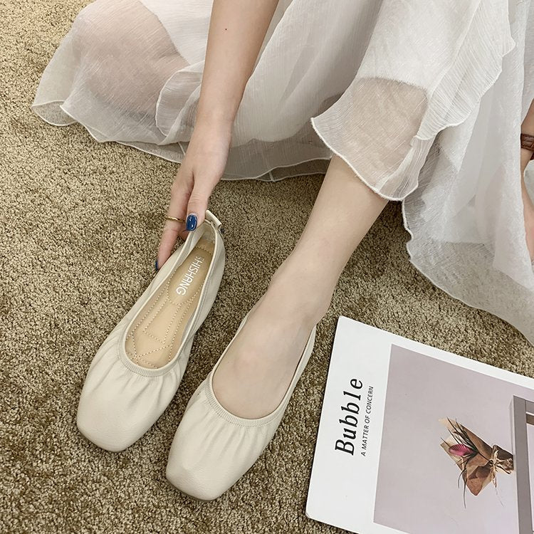 Svarta Ballerinaskor Dam i Mjukt Läder med Flexibel Sula – Elegant och Bekväm Design för Vardag och Fest 4