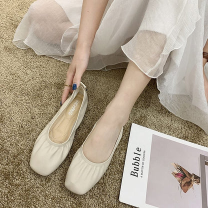 Svarta Ballerinaskor Dam i Mjukt Läder med Flexibel Sula – Elegant och Bekväm Design för Vardag och Fest 9