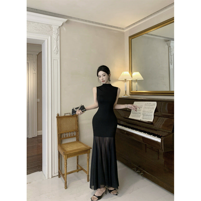 Fina Dam Klänningar A-Linjeformad Patchwork Design Polyester-3