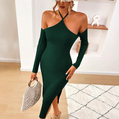 Dam Midi Rock Delad Design Högkvalitativt Tyg-4