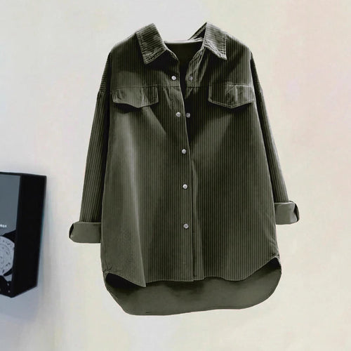 Plus Size Cardigan Shirt Casual Kord-1