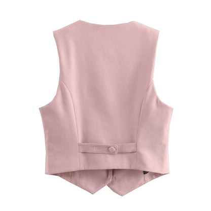 Matchande Set Dam Monokrom Byxor med Tank Top 100% Bomull 3