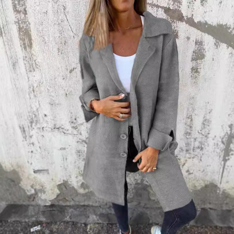 Dam Fickkardigan Långärmad Ullblandning-2