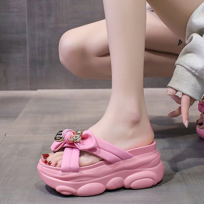 Dam Wedge Pantolett Slingdesign Syntetiskt Läder Ergonomisk Fotbädd-5