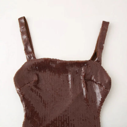 Dam Långklänning Camisole Enfärgad Polyester Elegant Fest-3