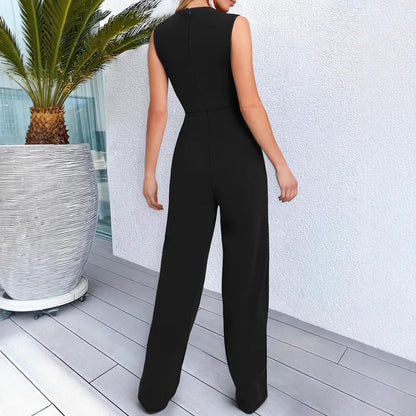 Kvinnors Jumpsuit med Fyrkantig Halsringning i Andningsbart Tyg – Elegant och Mångsidig för Alla Tillfällen 2