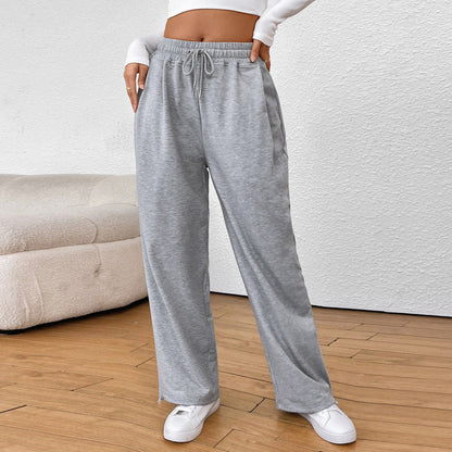 Herrens Joggingbyxor Justerbara Manschetter Polyester Rak Form-3
