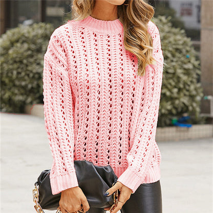 Variant image for Dam Långärmad Tröja Geometrisk Mönster Akryl-6