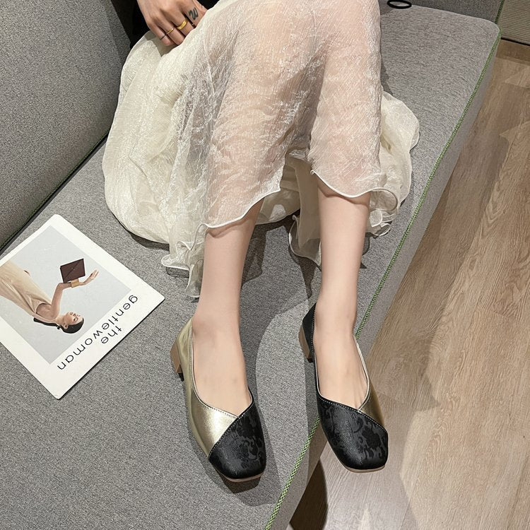 Kvinnors Ballerinas Unik Design Vadderad Innersula Gummisula 8