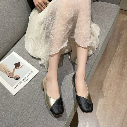 Kvinnors Ballerinas Unik Design Vadderad Innersula Gummisula 8