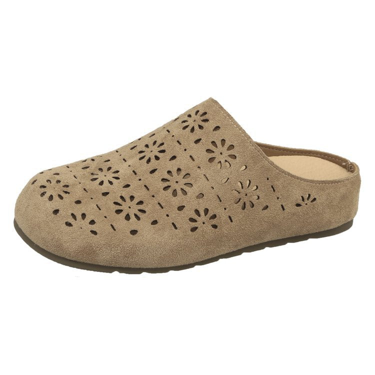 Dam Träskor Blommig Design Ergonomisk Trätofflor med Halkfri Sula-1