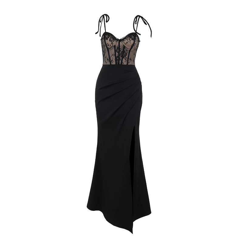 Kvinnors Aftonklänning Elegant Spaghetti Band Lätt Material 6