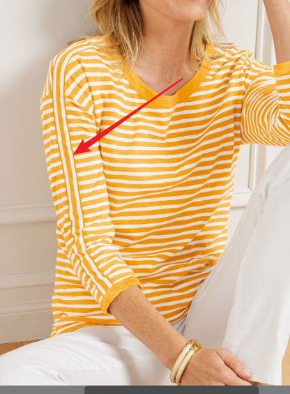 Variant image for Dam Randig Tröja Fallande Axlar Stickad Akryl Polyester-21