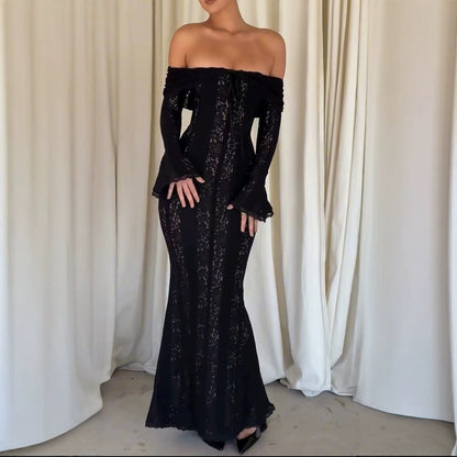 Dam Klänning Bodycon Utställd Spaghetti Band Polyester Elastan-2