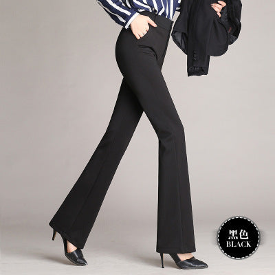 Dam Fritidsbyxor Högmidjade Polyester Långt-6