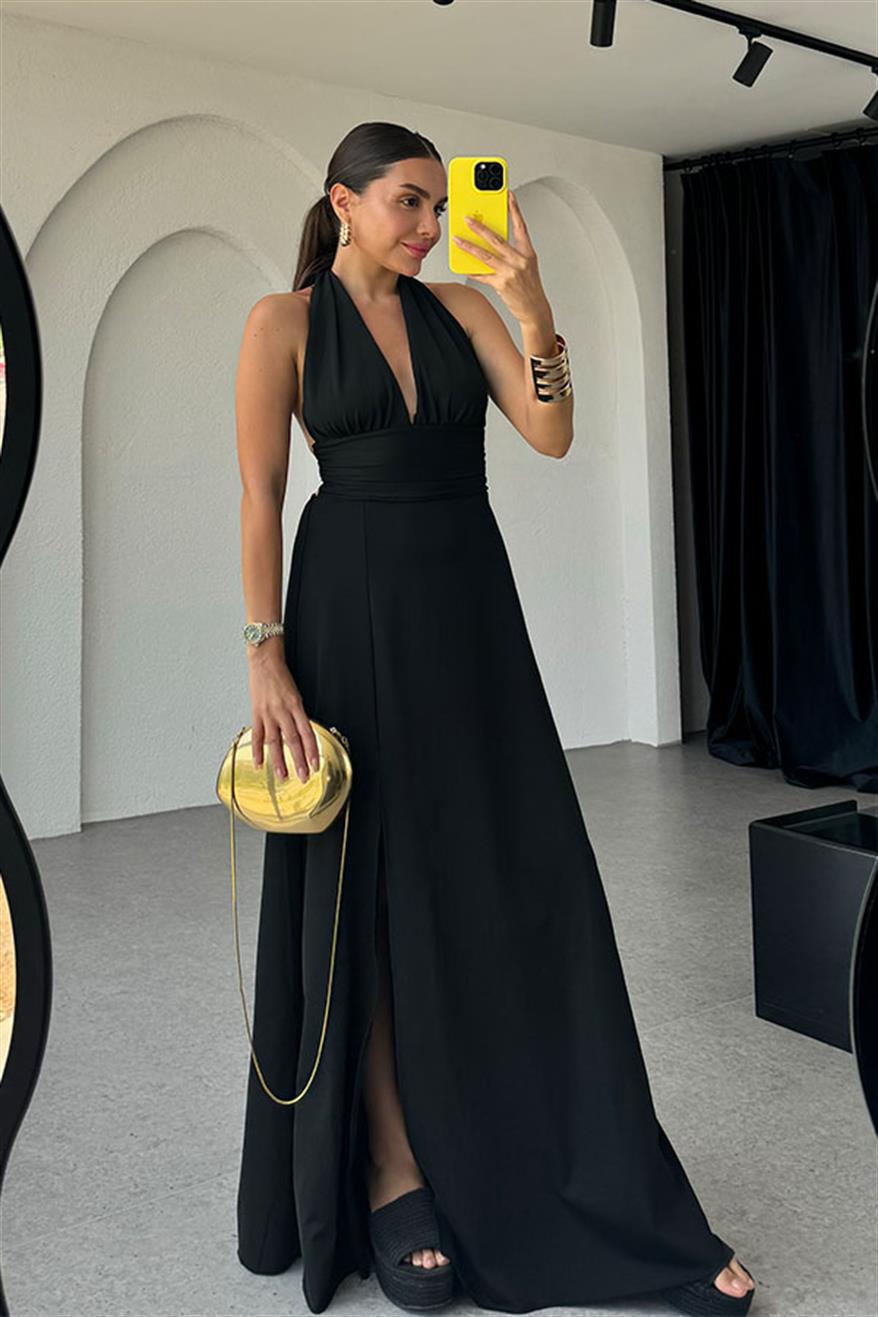 Variant image for Maxiklänning Dam Asymmetrisk Design 100% Polyester-7