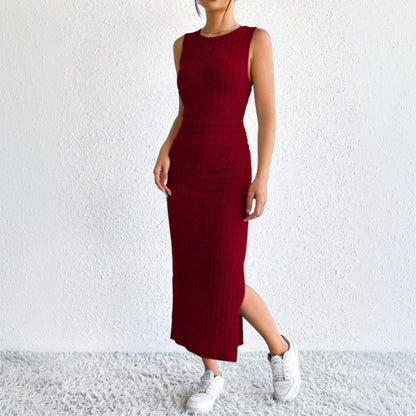 Kvinnors Tvådelad Klänningsuppsättning Minimalistisk Polyester-5