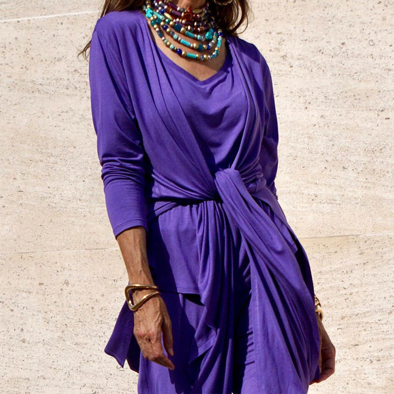 Kvinnors Långa Byxor Chic Acetatfiber-2