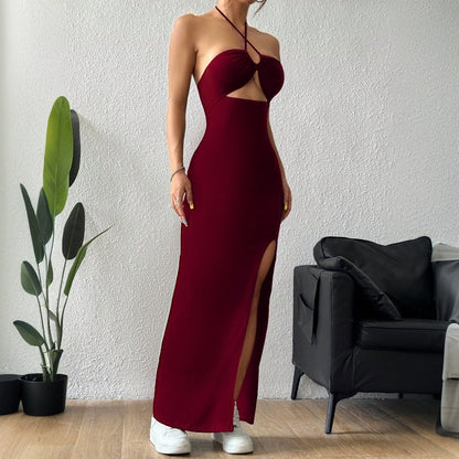 Dam Lång Kjol A-Linje Polyester Patchwork-4