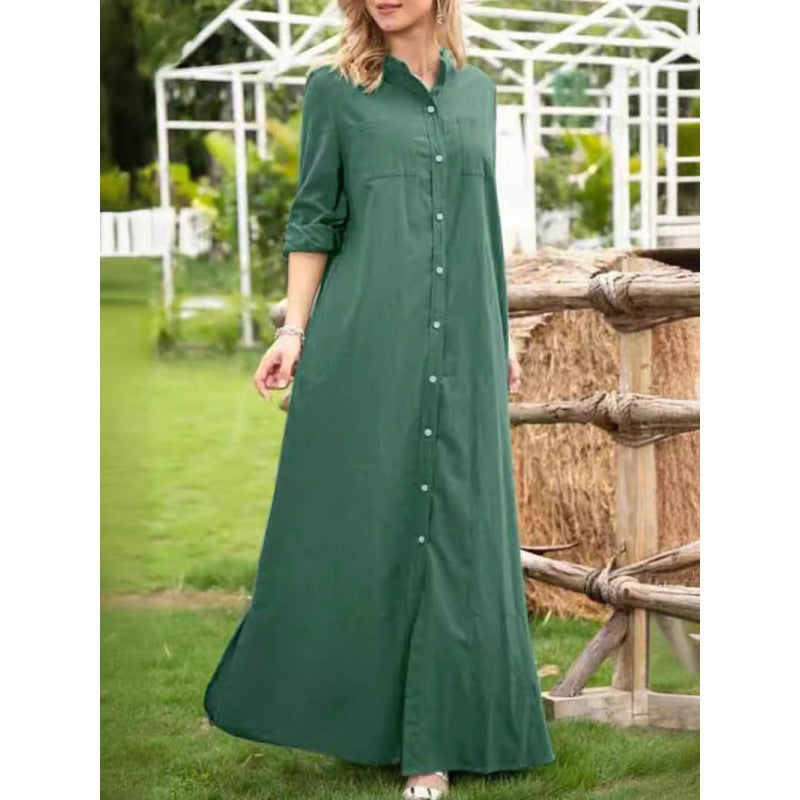 Fina Dam Klänningar A-Line Långärmad Polyester-2