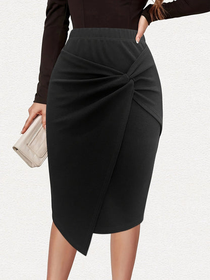 Variant image for Kjol Dam Wrap Asymmetrisk Design i Högkvalitativt Andningsbart Tyg-7