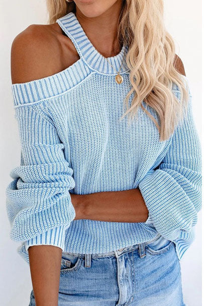 Variant image for Dam Tröja Axeltopp Lång Ärmar Mjuk Bomull-1