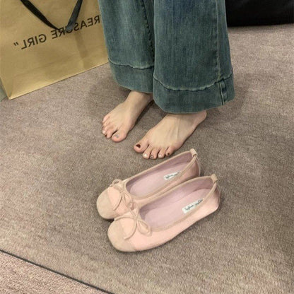 Kvinnors Ballerinaskor Mjuk Mocka Slingdetalj Elegant Komfort 4