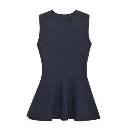 Dam A-linjeklänning Ärmlös Elastisk För Sommar och Fest 3