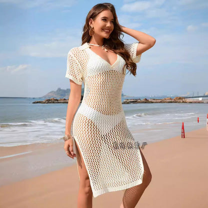 Kvinnors Semestertröja Lös Passform Stickad Akryl-2