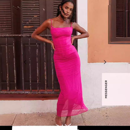 Dam Maxikjol Fiskbensmönster Spandex Lång-3