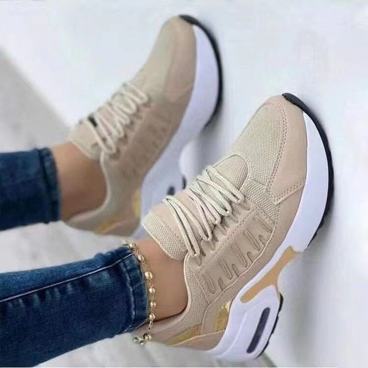 Kvinnor Sneakers Sportig Design Andningsbar Textil Sula 5