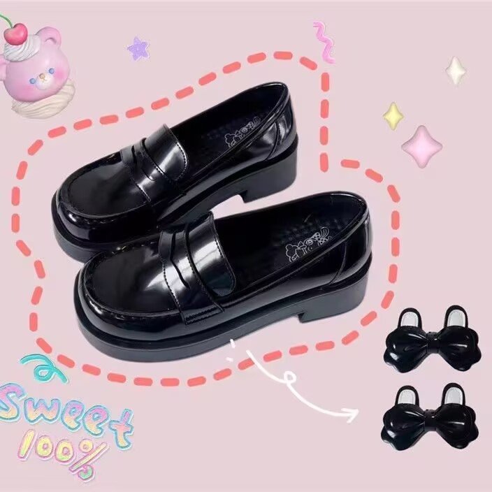 Variant image for Kvinnor Loafers Blockklack Glänsande Material-1