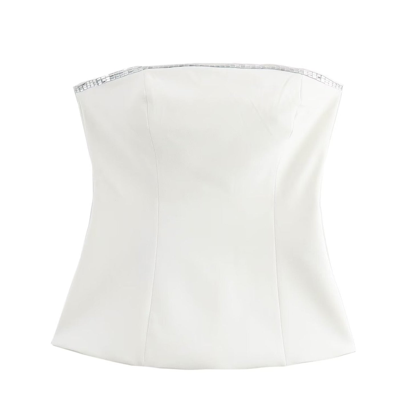 Variant image for Dam Set Strapless Top Trekvartsbyxor Polyester Street Fashion-1