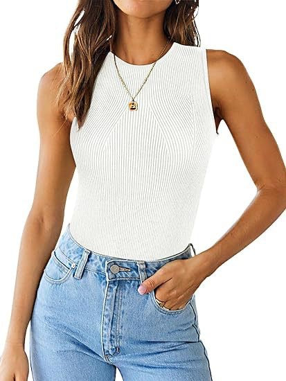 Dam Slim Fit Topp Ribbad Polyester-6