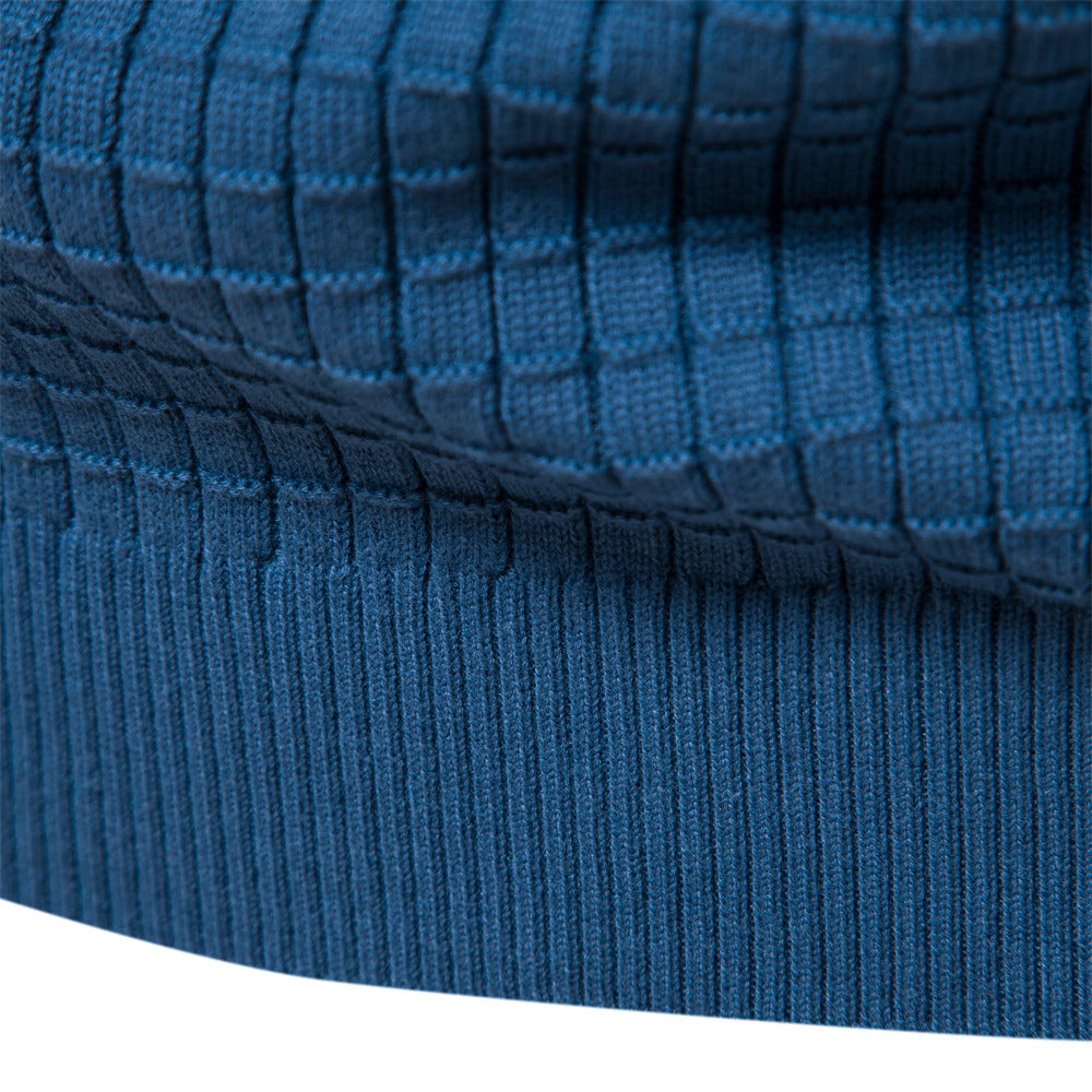 Herrpullover Slim Fit Tidlös Premium Bomull-3