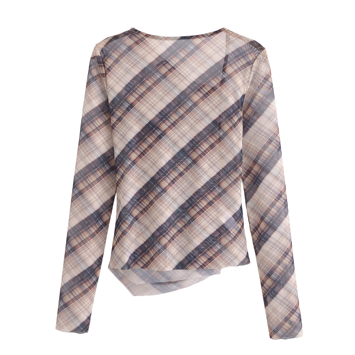 Dam T-shirt Rynkad Street Mode Polyester Kjolset-4