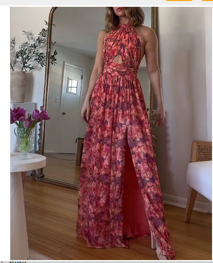 Kvinna Lång Kjol Spetsdetaljer Mjuk Polyester-1