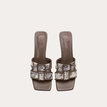 Kvinnor Slingback Sandaler Elegant Spetsdesign Hållbart Material 3