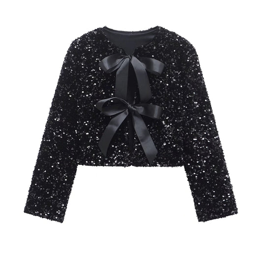 Dam Lång Kofta Dekorerad Polyester-1