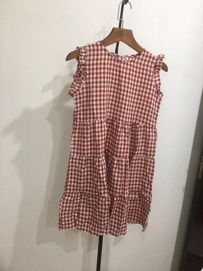 Damklänning A-line Löst Passform Polyesterblandning-6